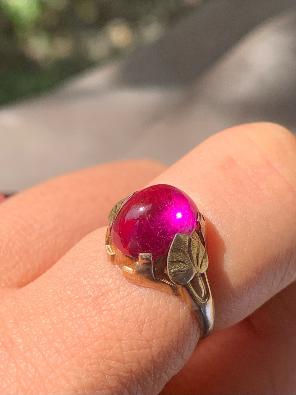 10k vintage ruby ring - Picture 2 of 11
